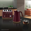 Morphy Richards 1.5L Aspect Kettle - Maroon with Cork-Effect Trim-10