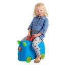 Kiddicare Bon Voyage Kids Ride On Suitcase Luggage Blue-5