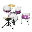 Karrera Childrens 4pc Drum Kit - Purple-4