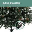 Christabelle 1.2m Pre Lit LED Christmas Tree Decor with Pine Cones Xmas Decorations-10