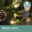 Christabelle 1.2m Pre Lit LED Christmas Tree Decor with Pine Cones Xmas Decorations-12