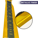 Karrera 29in 6-String Lap Steel Hawaiian Guitar - Metallic Gold-8