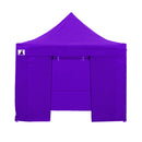 Wallaroo Gazebo Tent Marquee 3x3 PopUp Outdoor Purple-2
