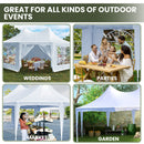 Wallaroo 6x4.5m Wedding Gazebo Marquee with Sidewalls-9