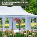 Wallaroo 6x4.5m Wedding Gazebo Marquee with Sidewalls-11