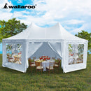 Wallaroo 6x4.5m Wedding Gazebo Marquee with Sidewalls-12