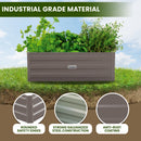 Wallaroo Garden Bed 80 x 60 x 30cm Galvanized Steel - Grey-7