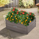 Wallaroo Garden Bed 80 x 60 x 30cm Galvanized Steel - Grey-8