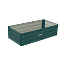 Wallaroo Garden Bed 120 x 60 x 30cm Galvanized Steel - Green-1