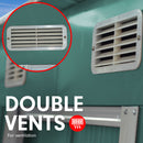 Wallaroo 4ft x 8ft Garden Shed Flat Roof Outdoor Storage - Green-7