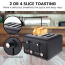 Pronti Rose Trim Collection Toaster & Kettle Bundle - Black-7