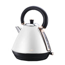 Pronti Rose Trim Collection Toaster & Kettle Bundle - White-2