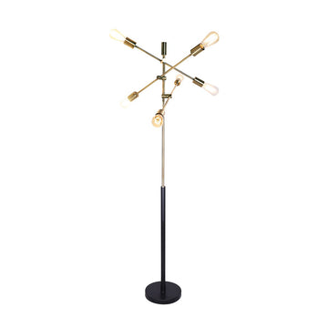 Sarantino 6-Light Metal Sputnik Floor Lamp