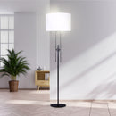 Sarantino Height-Adjustable Metal Floor Lamp Matte Black-10