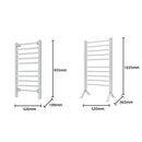 Pronti Heated Towel Rack Electric Bathroom Towel Rails Warmer Ev-160- Silver-3