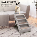 Furtastic Foldable Pet Stairs in Grey - 50cm Dog Ladder Cat Ramp with Non-Slip Mat for Indoor and Outdoor Use-10