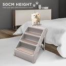 Furtastic Foldable Pet Stairs in Grey - 50cm Dog Ladder Cat Ramp with Non-Slip Mat for Indoor and Outdoor Use-11