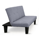 Sarantino Sofa Bed Lounge Couch Futon Furniture Seat Adjustable Suite Dark Grey-2