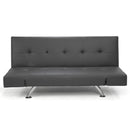 Sarantino Brooklyn Sofa Bed Lounge Faux Leather Couch Futon Furniture Adjustable Suite Gr-1
