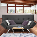 Sarantino Brooklyn Sofa Bed Lounge Faux Leather Couch Futon Furniture Adjustable Suite Gr-2