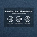 Sarantino 3-Seater Corner Sofa Bed with Chaise Lounge - Blue-8