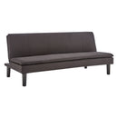 Sarantino 3 Seater Modular Faux Linen Fabric Sofa Bed Couch - Black-6