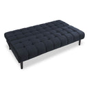 Sarantino Faux Suede Fabric Sofa Bed Furniture Lounge Seat Black-7