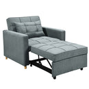 Sarantino Suri 3-in-1 Convertible Sofa Chair Bed -  Airforce Blue-5