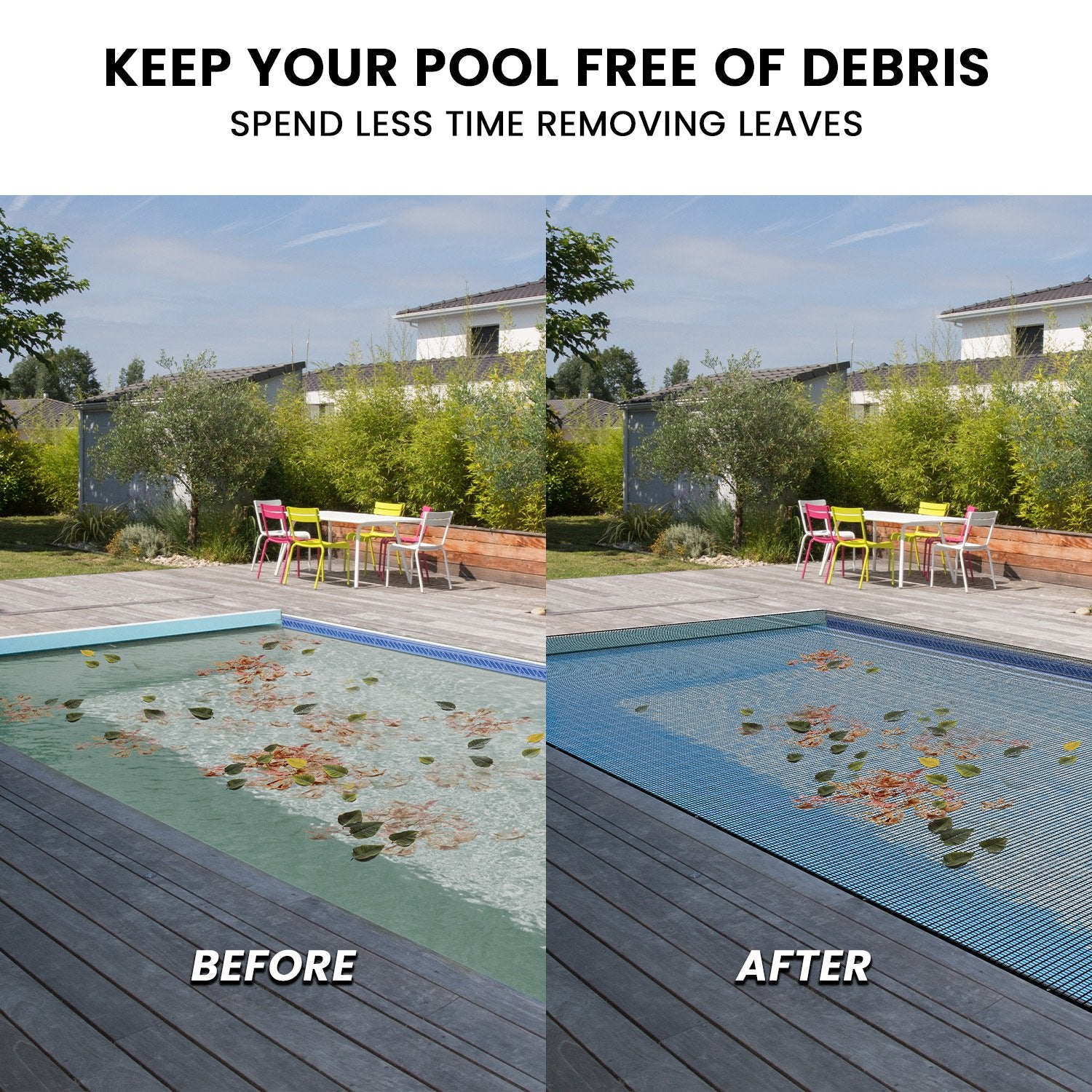 HydroActive UV-Resistant Swimming Pool Leaf Net Cover   6 x 11m - 0
