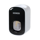Ecoco Wall mount auto ands Free Toothpaste Dispenser Automatic Toothpaste Squeezer Bathroom Toothpaste Holder Black-1