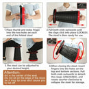 Portable Folding Stool Retractable Travel Seat Camping Fishing Chair Outdoor Red-6