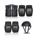 Scooter Protective Gear with Knee Elbow Pads Wrist Guards Helmet for Kids/Teens/Adult Large-1