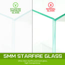 Aquarium Starfire Glass Fish Tank Set Filter Pump 39L-4