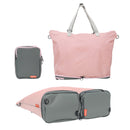 Shopper Bag Tote Bag Foldable Travel Laptop Grocery Nylon KO-DUAL PINK-1