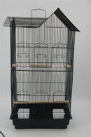 YES4PETS Medium Size Bird Cage Parrot Budgie Aviary with Perch - Black-3