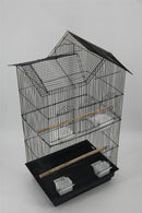 YES4PETS Medium Size Bird Cage Parrot Budgie Aviary with Perch - Black-4