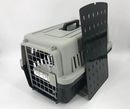 Medium Dog Cat Crate Pet Carrier Airline Cage With Bowl & Tray-Black-1