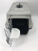 Medium Dog Cat Crate Pet Carrier Airline Cage With Bowl & Tray-Black-4