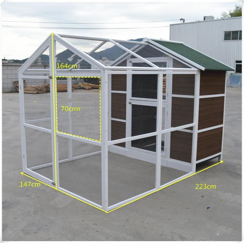 YES4PETS XXL Aviary Pigeon Bird Cage Wooden Outdoor House Pigeon Breeding Cage - 0