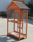 Wooden XXL Pet Cages Aviary Carrier Travel Canary Parrot Bird Cage-4