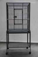 YES4PETS 135cm Bird Cage Parrot Aviary Pet Stand-alone Budgie Perch Castor Wheels-2