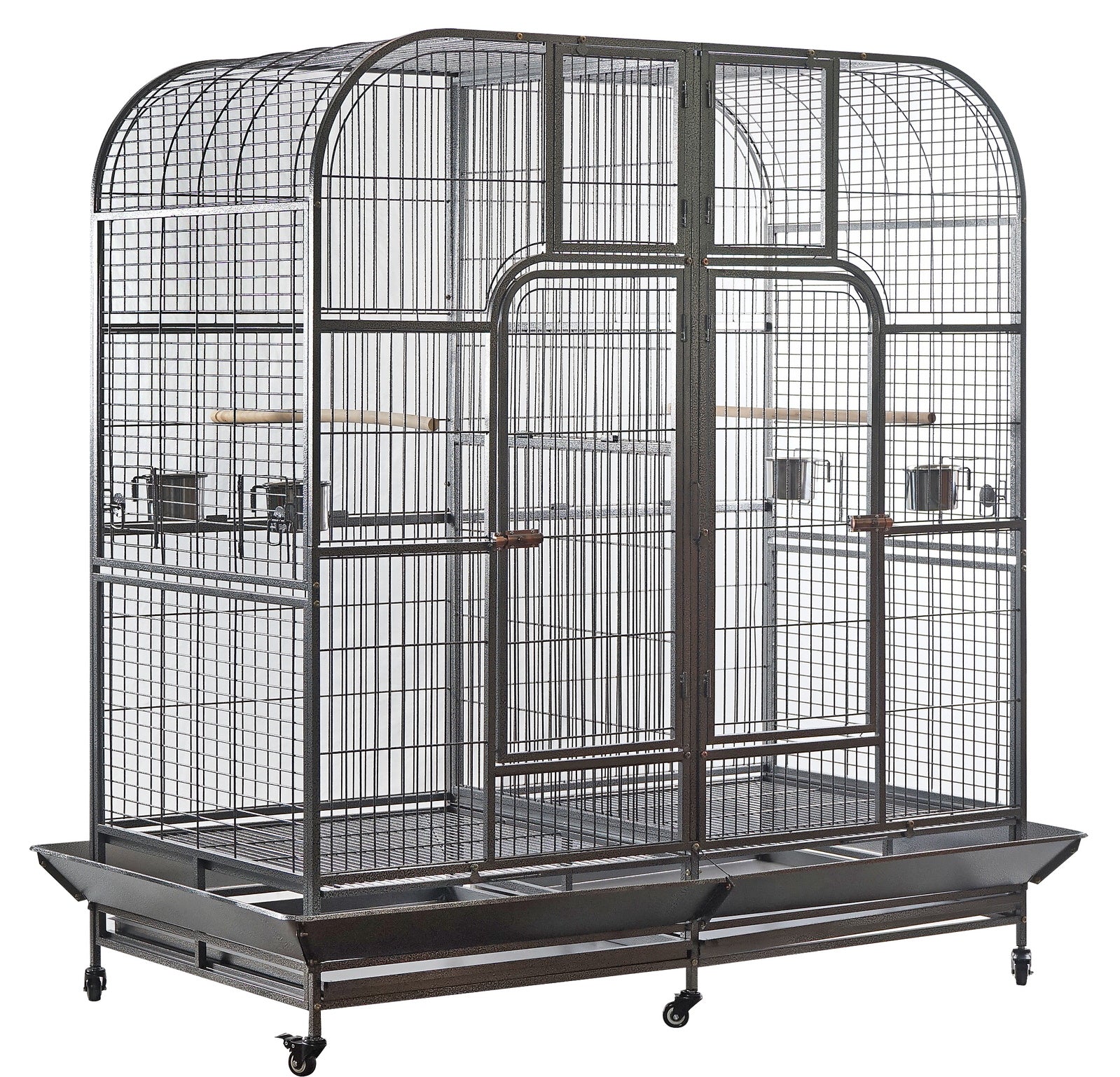 YES4PETS XXXL 185 cm Bird Cage Pet Parrot Aviary  Perch Castor Wheel Removable Divider - 0