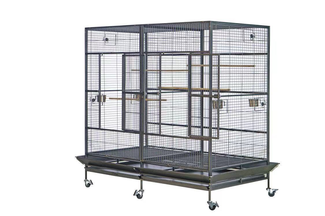 YES4PETS XXXL 195 cm Bird Cage Pet Parrot Aviary  Perch Castor Wheel - 0