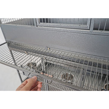 YES4PETS 187cm XL Triple Stackers Breeding Bird Parrot Cage Cockatoos Aviary - 0