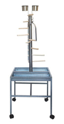 Large Bird Parrot Playpen Gym Toy Stand On Wheels-5