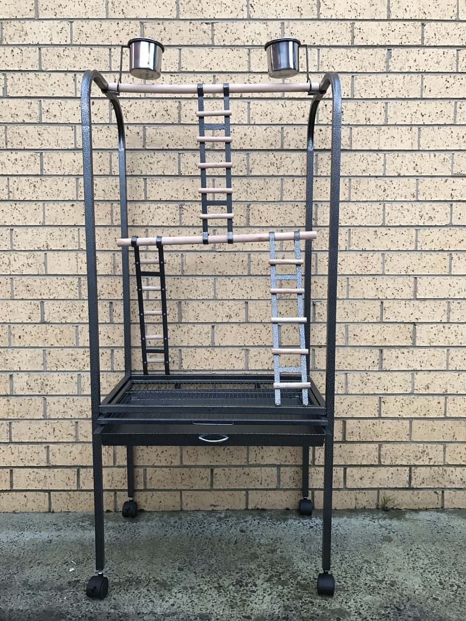 YES4PETS 140 CM Bird Parrot Canary Bird Play Stand Gym With Ladder - 0