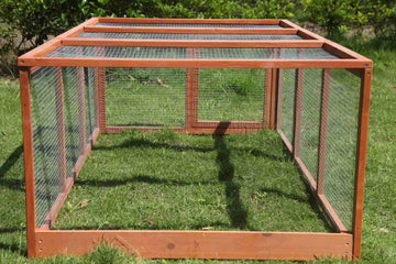 YES4PETS Large Chicken Coop Run Guinea Pig Cage Villa Extension Rabbit Hutch House Pen - 0