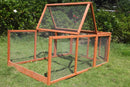 YES4PETS Large Chicken Coop Run Guinea Pig Cage Villa Extension Rabbit Hutch House Pen-6