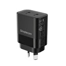 Simplecom CU221 Dual USB-C Fast Wall Charger PD 20W for Phone Tablet-1