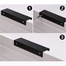 Aluminum Kitchen Cabinet Bar Handles  Drawer Handle Pull black hole to hole 256mm-5